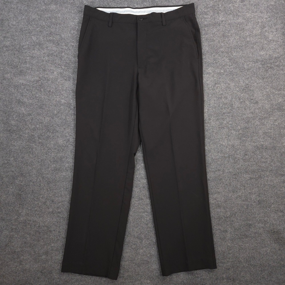 FootJoy Performance Golf Pants 36X32 Black Chinos Straight Leg Stretch Preppy
